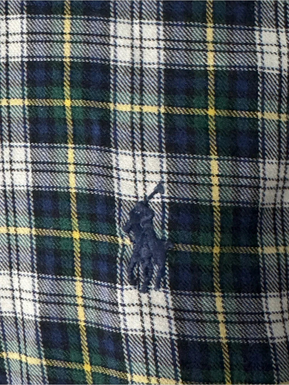 Polo Ralph Lauren Vintage Plaid Flannel Button Down XXL 90s Dress Shirt Luxury